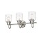 Z-Lite Kinsley 3 Light Vanity, Brushed Nickel And Clear Seeded 340-3V-BN - alternate 5